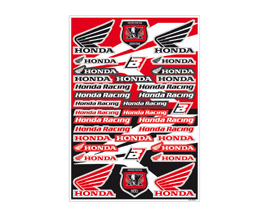 Foglio adesivi sponsor HONDA