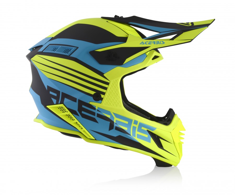 Casco Acerbis X TRACK VTR AZZURRO GIALLO FLUO