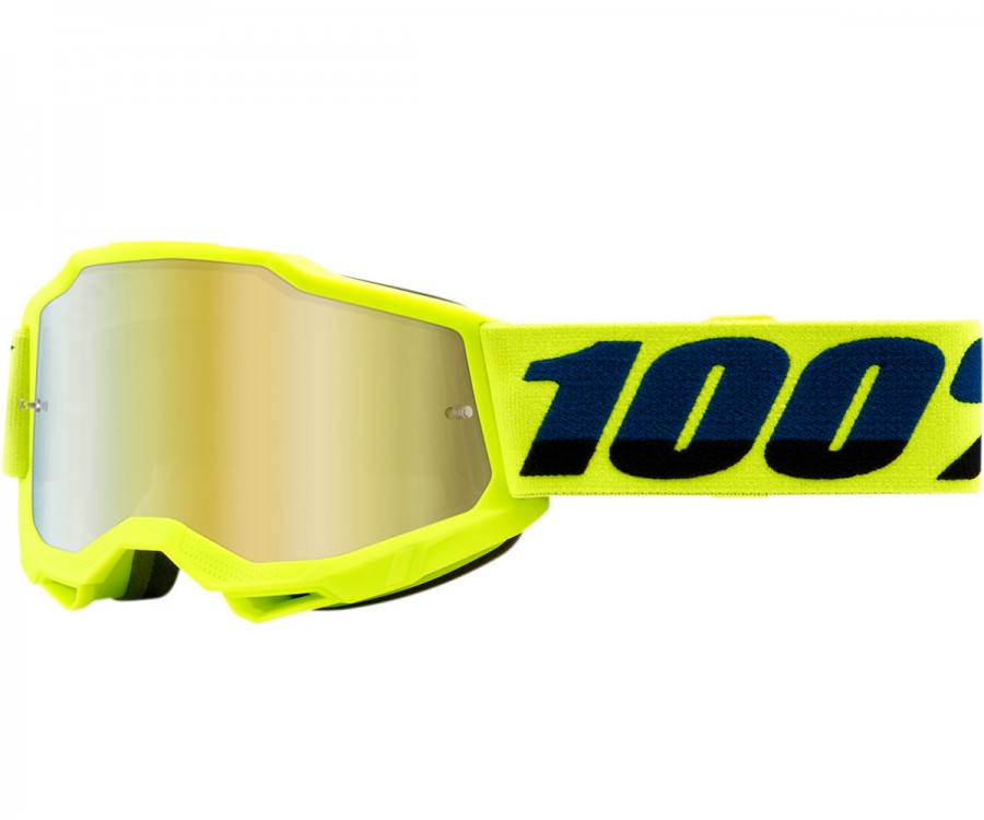 Mascherina 100% Accuri 2 BIMBO GIALLO FLUO SPECCHIATA