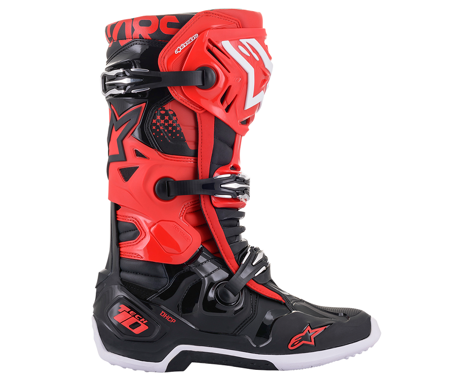 Stivali Alpinestars Tech 10 ROSSO NERO