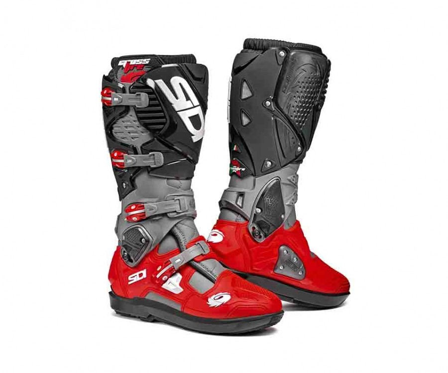 Stivali Sidi Crossfire 3 SRS GRIGIO ROSSO NERO