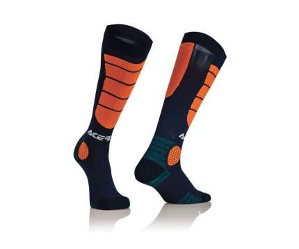 Calze Acerbis Mx Impact BLU/ARANCIO FLUO
