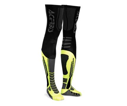 Calze X-Leg Pro NERO/GIALLO FLUO