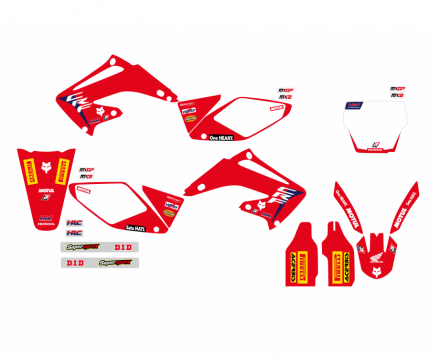Kit adesivi Replica Team HRC HONDA CR 125 / 250 2002-2007