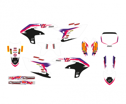 Kit adesivi Replica Yamaha Factory 2023 YAMAHA YZF 250 2024 YAMAHA YZF 450 2023-2024