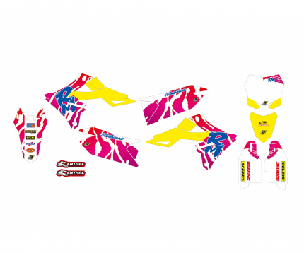 Kit adesivi retrò SUZUKI RMZ 250 2019-2025 SUZUKI RMZ 450 2018-2025