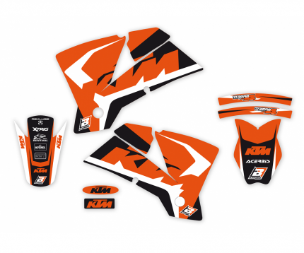 Kit adesivi Dream 4 KTM SX - SXF 125 / 200 / 250 / 380 / 400 / 450 / 520 / 525 2001-2004 KTM EXC - EXC-F 125 / 200 / 250 / 300 / 400 / 450 / 525 2003-2004
