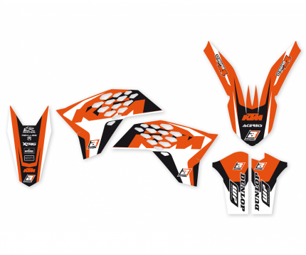 Kit adesivi Dream 4 KTM SX - SXF 125 / 144 / 150 / 250 / 450 2007-2010 KTM EXC - EXC-F 125 / 200 / 250 / 300 / 400 / 450 / 530 2008-2011