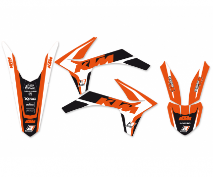 Kit adesivi Dream 4 KTM SX 125 / 150 / 250 2011-2012 KTM SXF 250 / 350 / 450 2011-2012 KTM EXC 125 / 200 / 250 / 300 2012-2013 KTM EXC-F 250 / 350 / 450 / 500 2012-2013