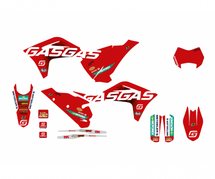 Kit adesivi Replica Factory GAS GAS EC 125 / 200 2021-2022 GAS GAS EC - ECF 250 / 300 / 350 2021-2023 GAS GAS MC 125 / 250 2021-2023 GAS GAS MCF 250 / 350 / 450 2021-2023
