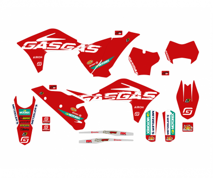 Kit adesivi Replica Factory GAS GAS EC - ECF 250 / 300 / 350 2021-2023 GAS GAS MC 125 / 250 2021-2023 GAS GAS MCF 250 / 350 / 450 2021-2023
