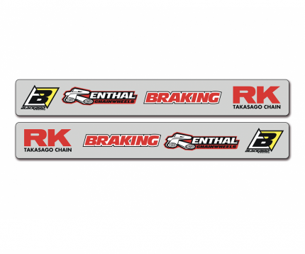 Adesivi forcellone KAWASAKI KX 125 / 250 1994-2008 KAWASAKI KXF 250 2004-2024 KAWASAKI KXF 450 2006-2024
