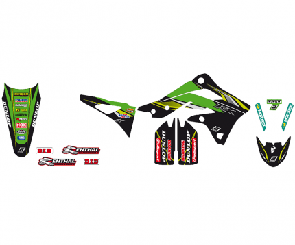 Kit adesivi Blackbird Replica Kawasaki Racing Team 2017 KAWASAKI KXF 450 2012-2015