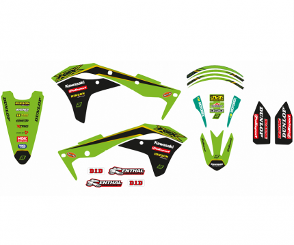 Kit adesivi Blackbird Replica Kawasaki Racing Team 2020 KAWASAKI KXF 250 2017-2020