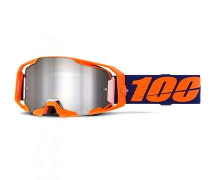 Mascherina 100% ARMATIC BLU/ARANCIO SPECCHIATA