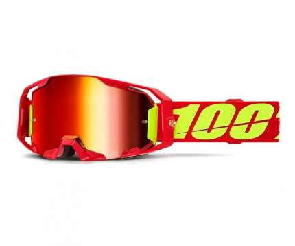 Mascherina 100% ARMATIC ROSSO/GIALLO FLUO SPECCHIATA
