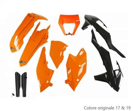 Full kit plastiche con portafaro KTM EXC - XC-W 125 / 250 / 300 2017-2019 KTM EXC-F 250 / 350 / 450 / 500 2017-2019