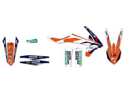 Kit adesivi Replica Marchetti racing KTM SX 125 / 150 2016-2018 KTM SX 250 2017-2018 KTM SXF 250 / 350 / 450 2016-2018 KTM XC-W 125 2017-2019 KTM EXC 250 / 300 2017-2019 KTM EXC-F 250 / 350 / 450 / 500 2017-2019